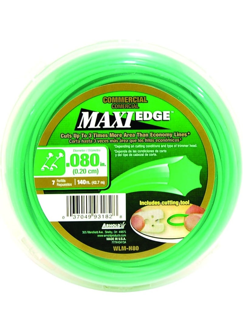 Arnold Arnold Maxi-Edge .08-Inch x 140-Foot Commercial Grade Trimmer Line 