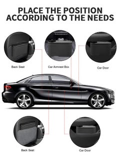 GROIC 2-In-1 Car Trash Can & Storage Box, Leakproof Trash Bin Practical Car Accessory for Interior Cleaness, Multifunctional Detachable Car Organizer and Storage Can  - Image 3