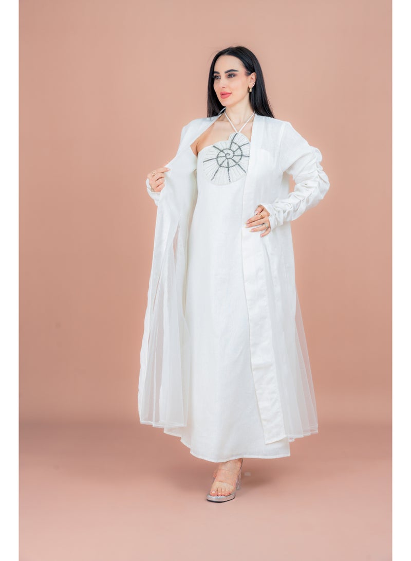 اكسا طقم قطعتين فريد محتشم أبيض - Image 3