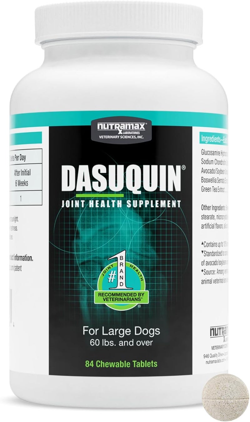 Nutramax Laboratories Dasuquin Joint Health Supplement for Large Dogs - 84 Chewable Tablets - Image 1