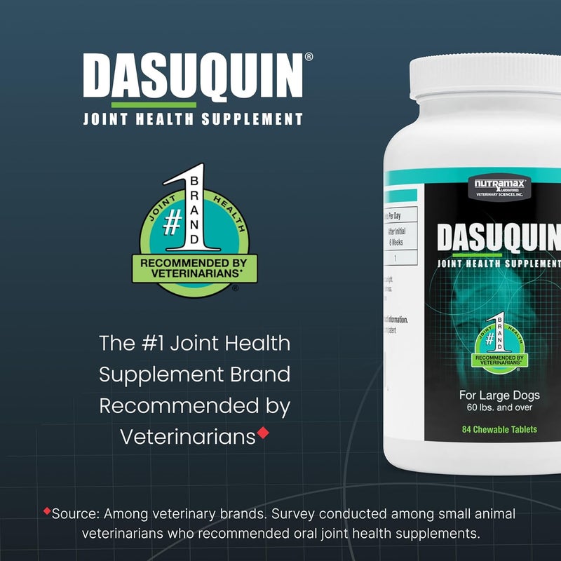 Nutramax Laboratories Dasuquin Joint Health Supplement for Large Dogs - 84 Chewable Tablets - Image 3