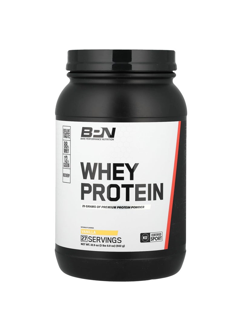 Whey Protein, Vanilla, 2 lbs 0.9 oz, (932 g)