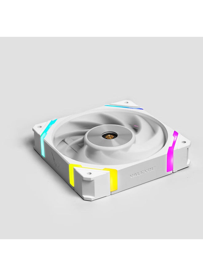 Valkyrie X12-w Vk Fdb Bearing, Secondary Dynamic Balance Fan Blades, Easy Wiring Design, 12cm Case Fan, 4pin Pwm, Argb Lighting Effects - Image 2