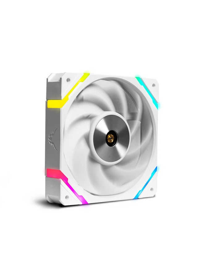 Valkyrie X12-w Vk Fdb Bearing, Secondary Dynamic Balance Fan Blades, Easy Wiring Design, 12cm Case Fan, 4pin Pwm, Argb Lighting Effects - Image 1