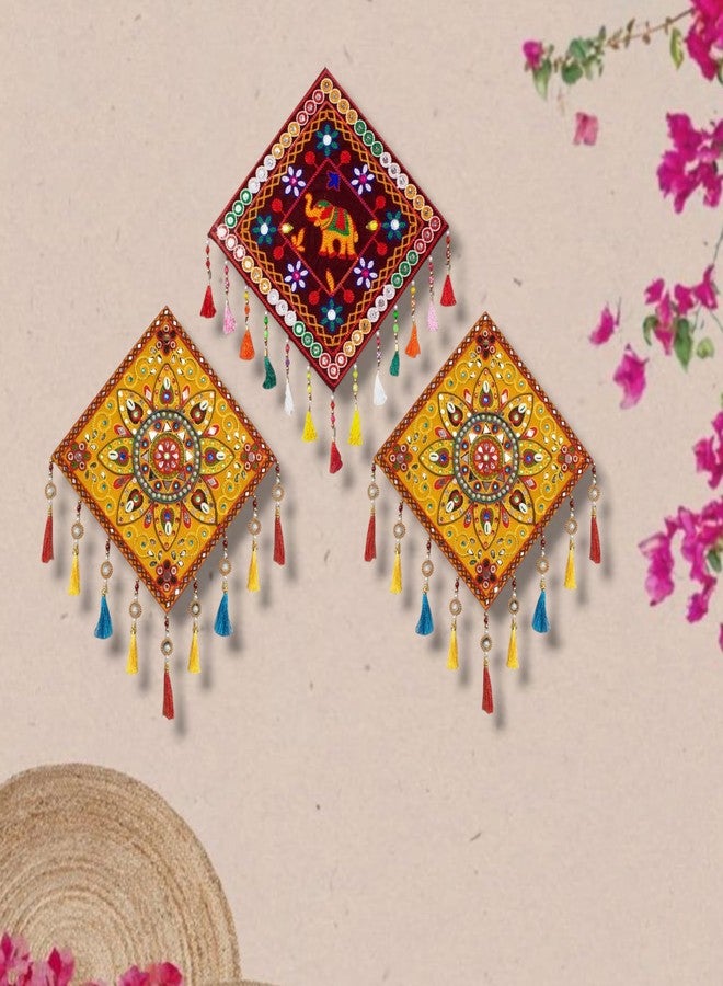 Noblenest Handmade Gujarati Traditional Wall Hanging, Home Decor - Image 2
