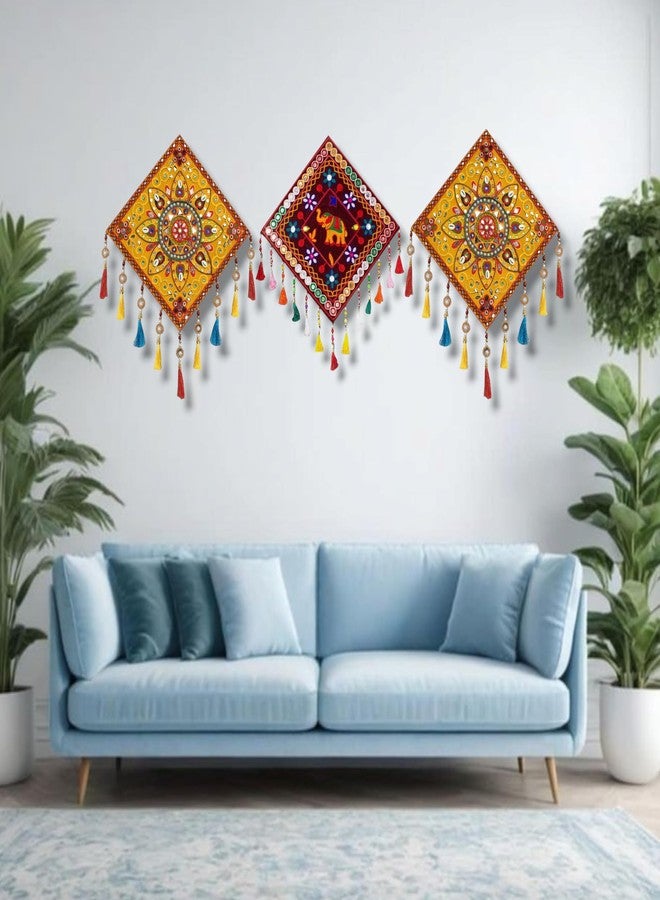 Noblenest Handmade Gujarati Traditional Wall Hanging, Home Decor - Image 4
