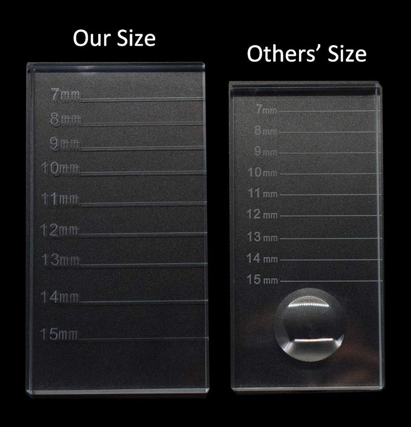 catin Eyelash Extension Crystal Pallet Lash Holder Tray Bigger Size with Storage Case 4.3x2.4 Inch,7-15 mm - Image 2
