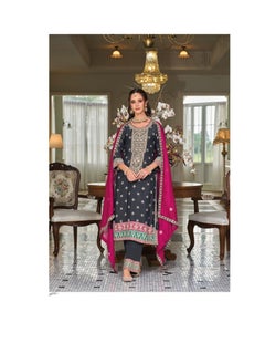 PRIYA’S PANACHE PRIYA’S PANACHE Embroidery Premium Silk Indian Wedding Outfits for Women  - Image 3