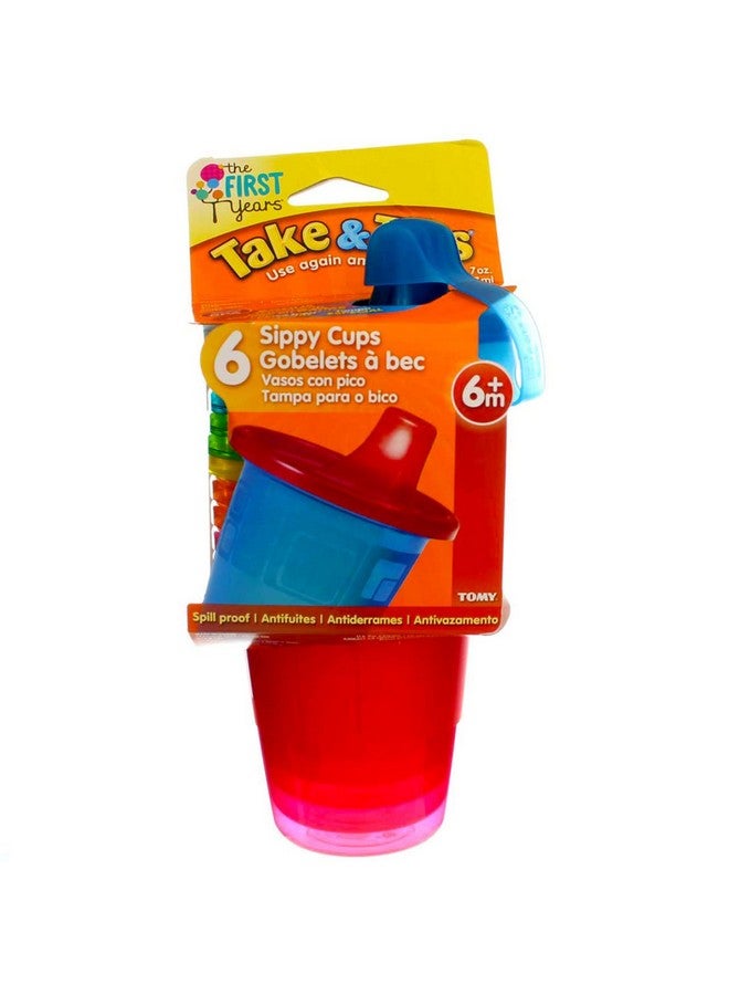 The First Years Spill-Proof 7 Ounce Cups 6 ea Assorted Colors (Pack of 2)2 - Image 1