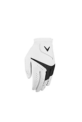 Callaway Golf Weather Spann Glove (Worn on Left Hand,White,X-Large,Men's) - Image 2