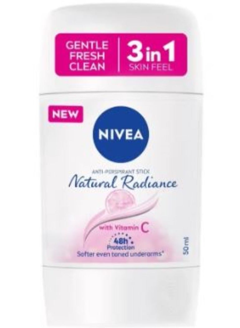 نيفيا ستيك مزيل عرق نسائي ناتشرل راديانس 50 مل