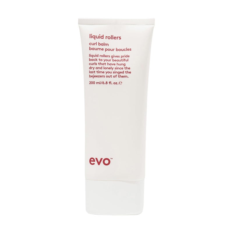 EVO بلسم لفائف EVO السائل - بلسم تصفيف الشعر - يعزز التجاعيد الطبيعية، يحمي من التجاعيد ويحسن الحالة العامة - 200 مل / 6.8 أونصة - Image 1