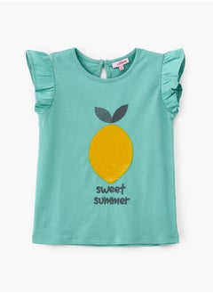 Refreshing Mint Sweet Summer Pineapple Cotton Tee for Girls - pzsku/Z544DD4306E03FCD4F1FCZ/45/_/1740055221/70bb33e5-ad34-435f-aa89-cf4501c0a80f