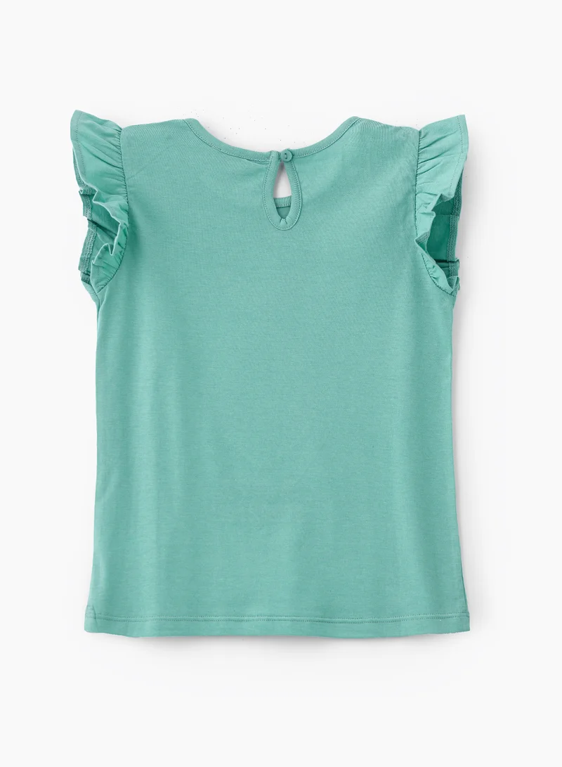 Jelliene Refreshing Mint Sweet Summer Pineapple Cotton Tee for Girls