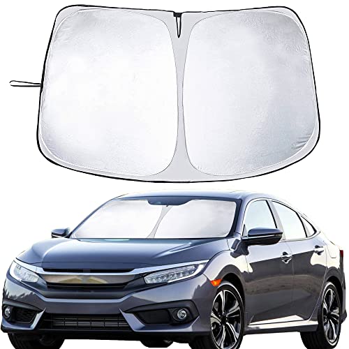 EcoNour Windshield Sun Shade Designed for Subaru Crosstrek (2018-2023), Dual Layered 240T Polyester Material Sun Cover for Car Windshield with UV Protection, Custom Fit Sunshade for Car Windshield - Image 1