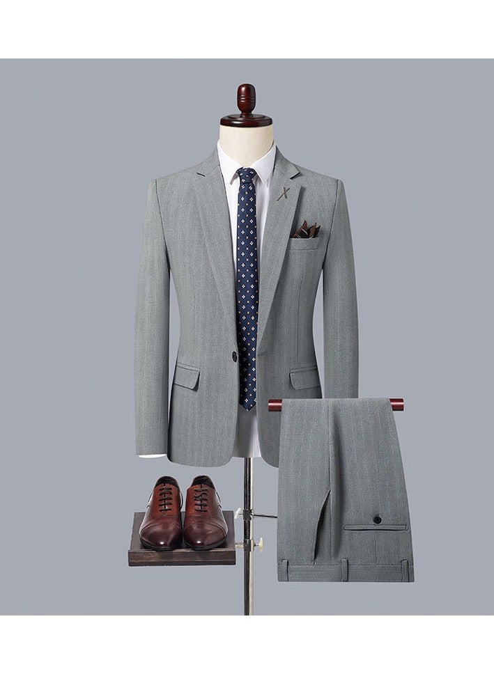 KUYING New Slim Fit Suit Three Piece Set  - Image 1
