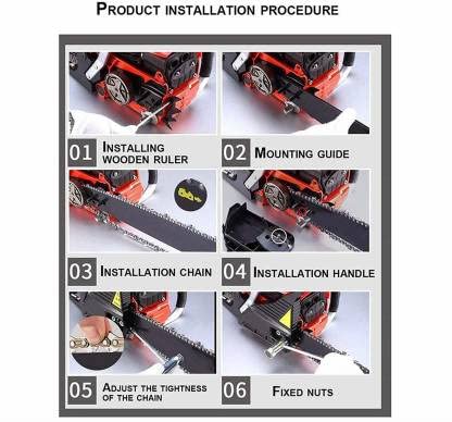Sauran 62cc 22" Petrol Chainsaw With Warranty of 6 Months (Wood Cutting Machine) - Image 4
