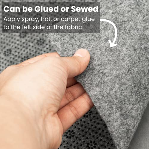 DABLINE 80" x 80" Non Slip Rug Pad for Tufting and Rug Making, Thick and Grippy Backing Fabric - Image 5