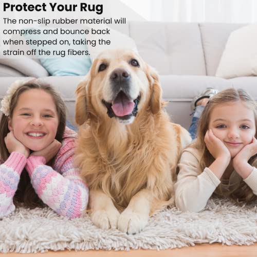 DABLINE 80" x 80" Non Slip Rug Pad for Tufting and Rug Making, Thick and Grippy Backing Fabric - Image 4