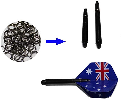 Scott Edward Dart Steel Ring for Plastic Dart Shafts, APPR 50PCS - Image 2