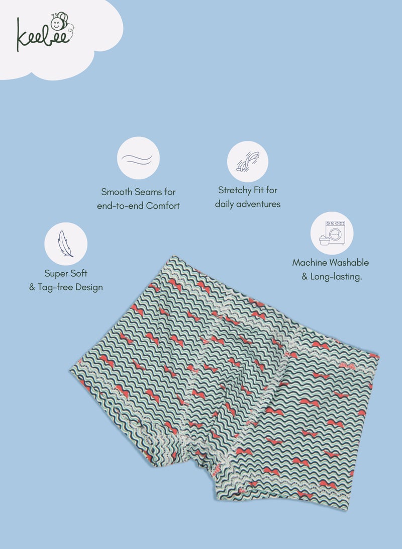 KeeBee Keebee4 Pack Boys Boxer Briefs 95% Organic Cotton 5% Elastane, Soft and Comfortable Underwear for Boys - Image 2