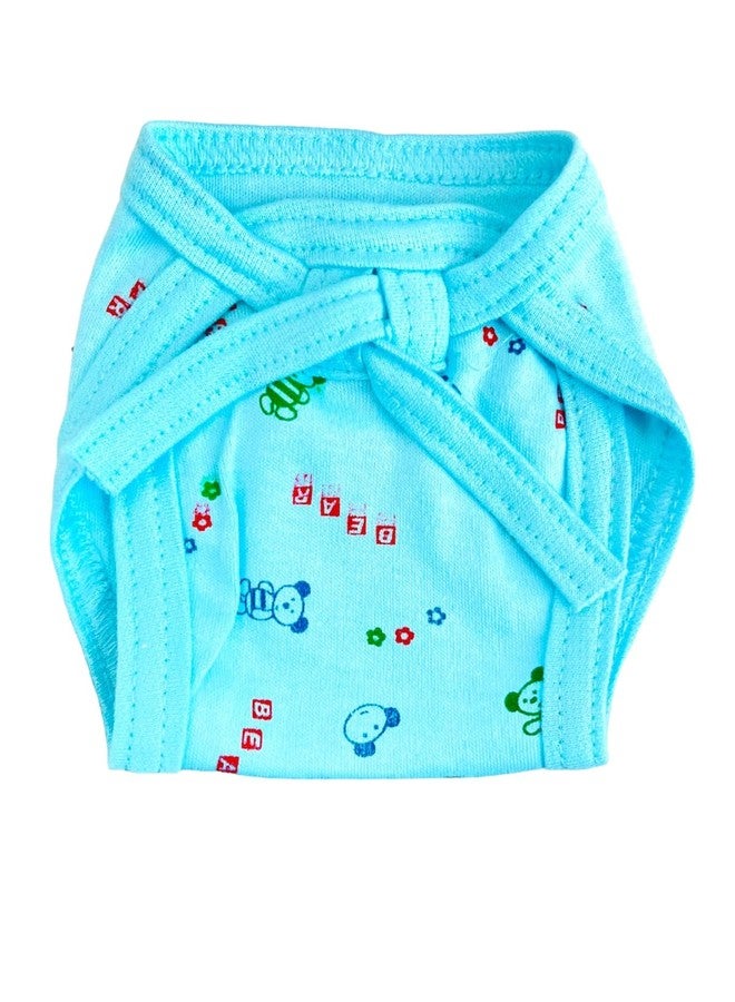 Bigbought® New Born Baby Care Cloth Set Combo (Pack Of 16, Jhabla, Nappy, Mittens And Booties, Hosiery Material, Random Printed (Multicolor) (Assorted), Medium - Image 4