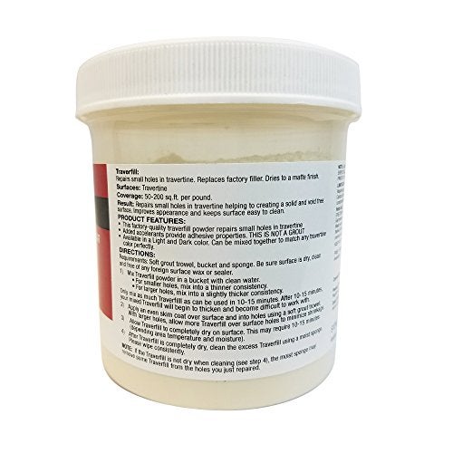 Stone Pro Traverfill - Travertine Hole and Void Repair - 1 Pound - Light - Image 3