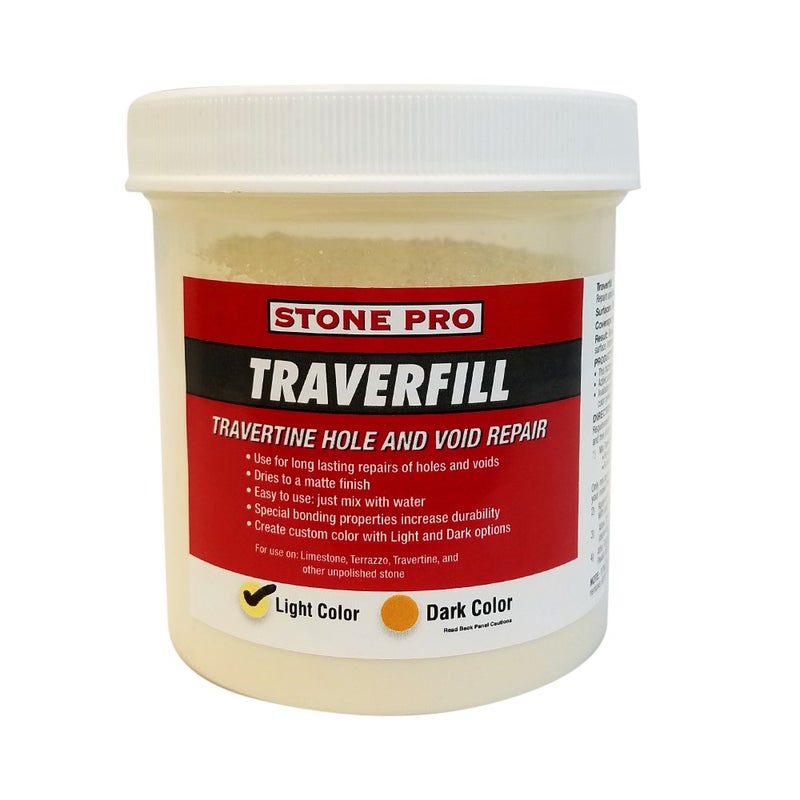 Stone Pro Traverfill - Travertine Hole and Void Repair - 1 Pound - Light - Image 5
