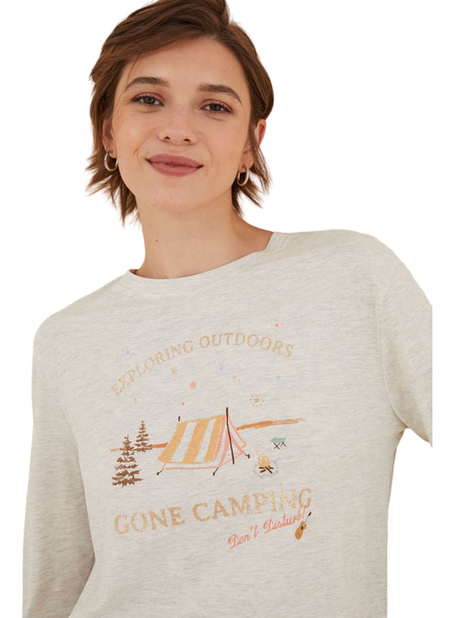 women'secret cotton camping t-shirt  - Image 1