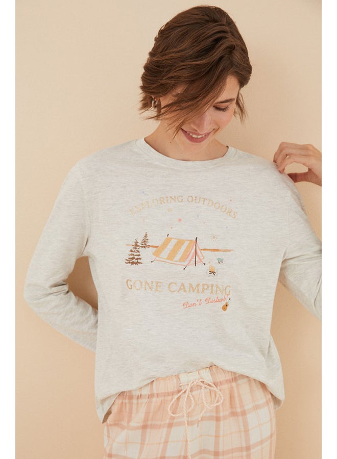 women'secret cotton camping t-shirt  - Image 3