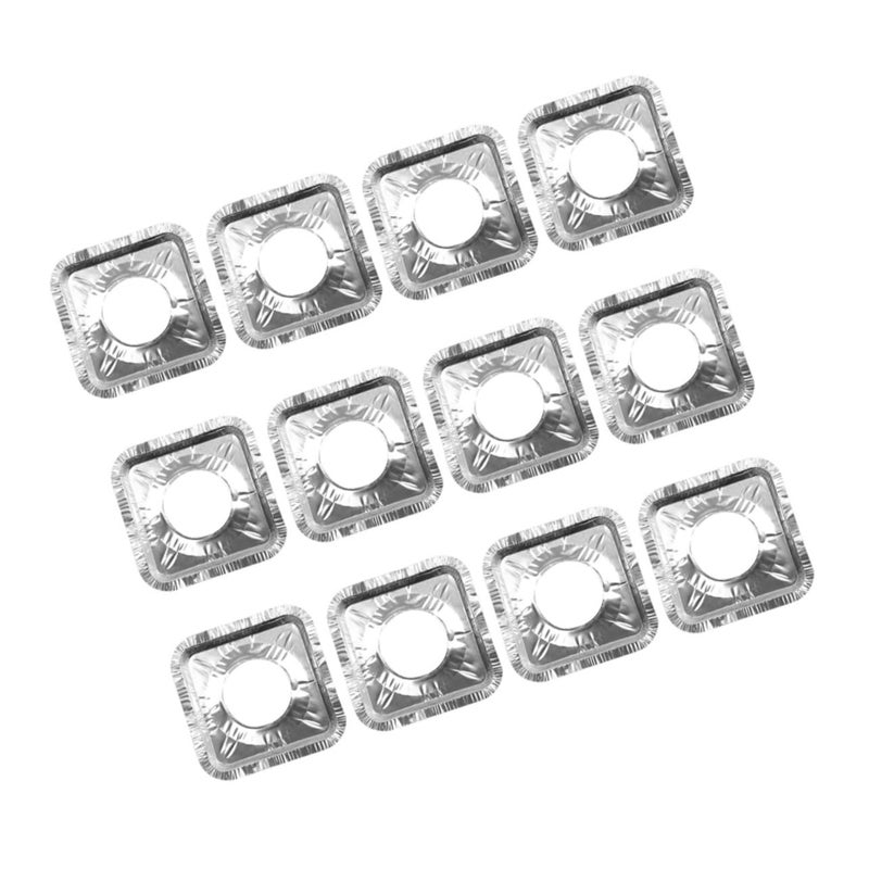 50 Pcs Aluminum Foil Gas Stove Covers Non Stick Waterproof Oven Liners for Easy Cleaning - Image 2
