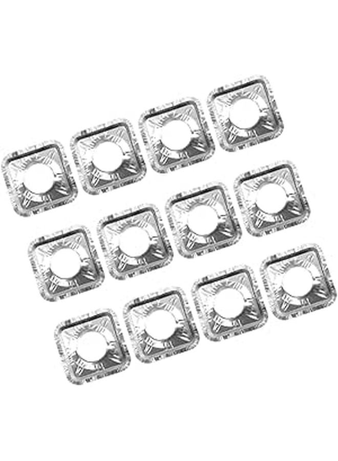 50 Pcs Aluminum Foil Gas Stove Covers Non Stick Waterproof Oven Liners for Easy Cleaning - Image 1