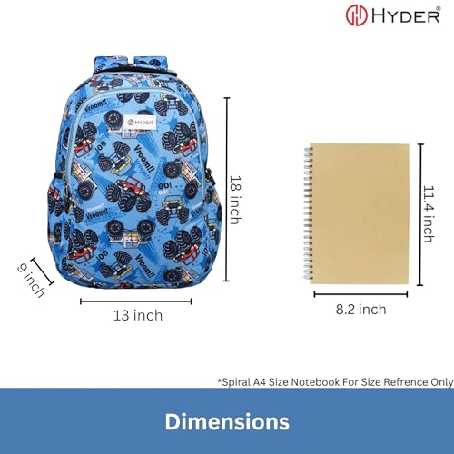 HYDER 30L Zippy Latest And Trendy Stylish Waterproof College/Casual/School Bag/Backpack For Kids, Boys, Girls, Men And Women | Best Bags For Everyday Use (Truck) - Image 5