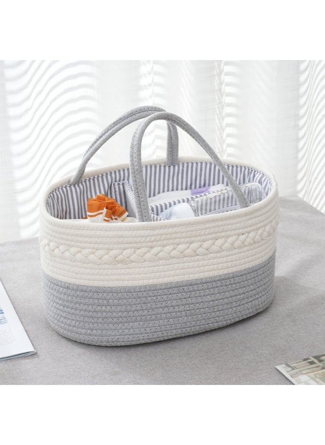 DOOKOO Travel-Friendly Portable Baby Diaper Caddy Organizer Bag With Removable Dividers  - Image 2