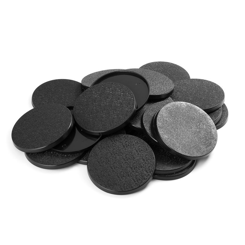 EasyPegs 60mm Textured Plastic Round Bases Wargames Table Top Games 25 Count - Image 3