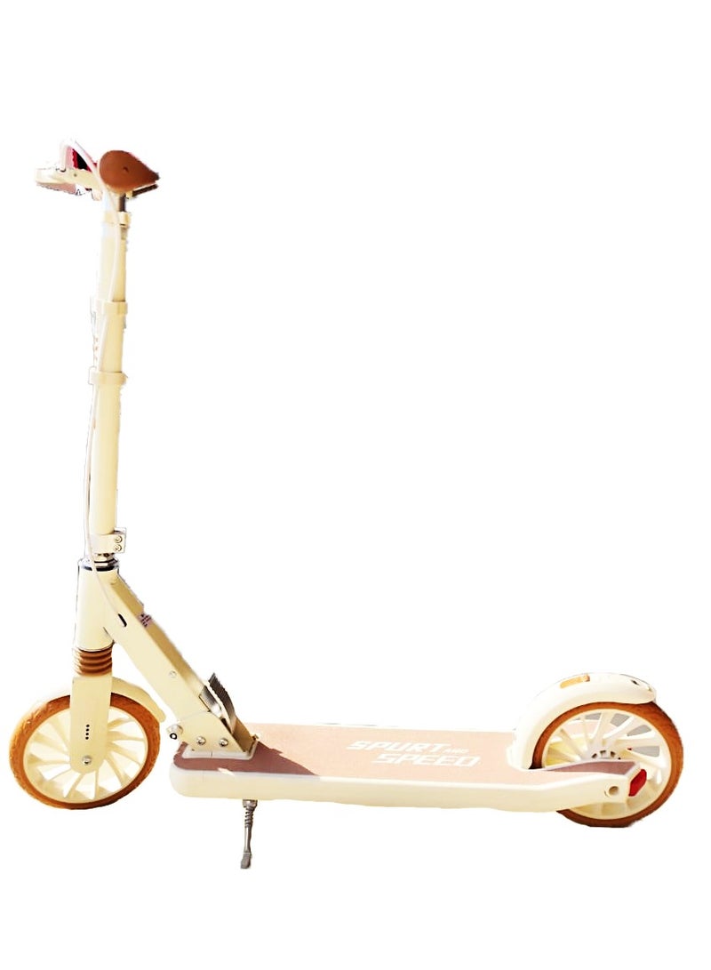 2 Wheel Kick Scooter - Collapsible Portable Kids Scooter - Lightweight with RGB LED Lights - Height-Adjustable Handlebar, Rear Brake - Push Scooter for kids - Up to 68kg (4+ Years)  - Image 1