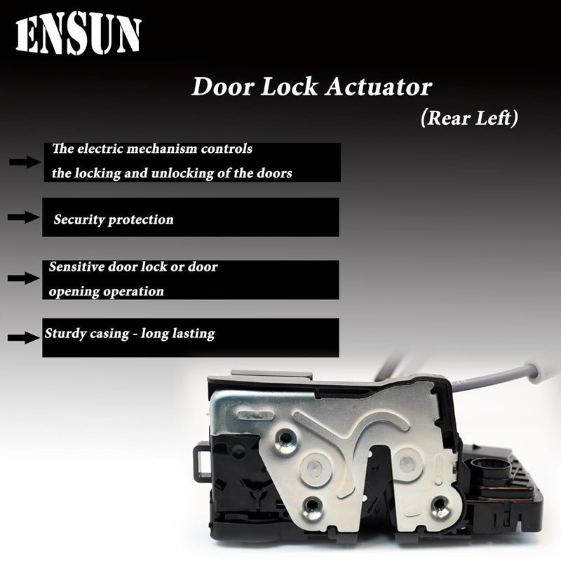 Ensun Power Door Lock Actuator for Rear Left Drive Side - Compatible with 2017-2020 Elantra - Image 4
