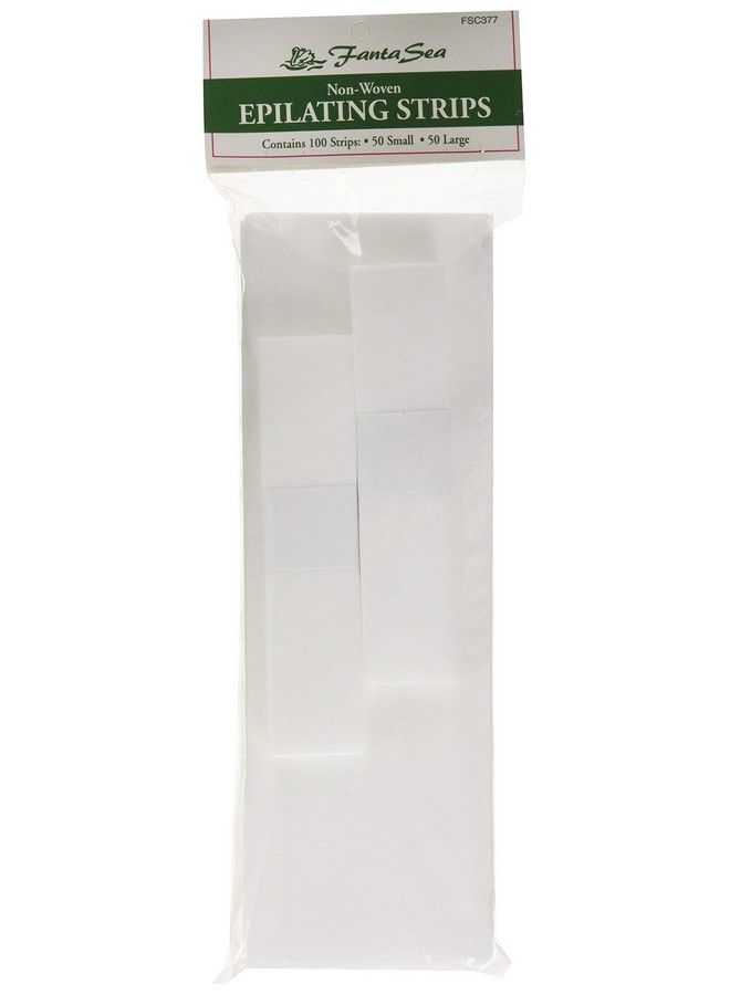 Fantasea Non Woven Facial And Body Wax 100 Strips 50 Small 50 Large - Image 3