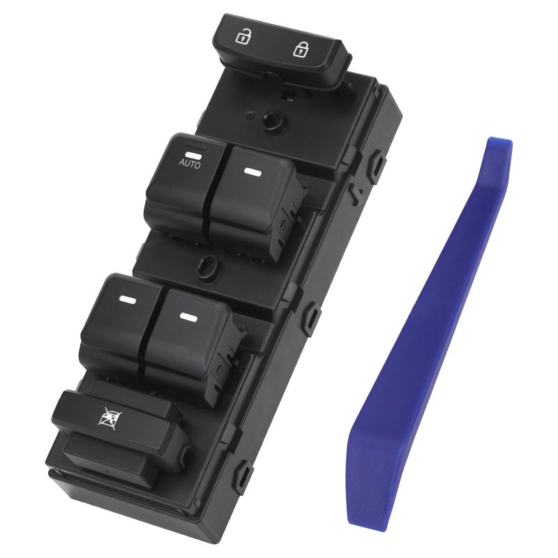 Obaee Master Power Window Switch Button Front Driver Side Compatible with 2015 2016 2017 2018 2019 Hyundai Sonata Replacement OEM 93570C1000 1 Auto 18 Pins
