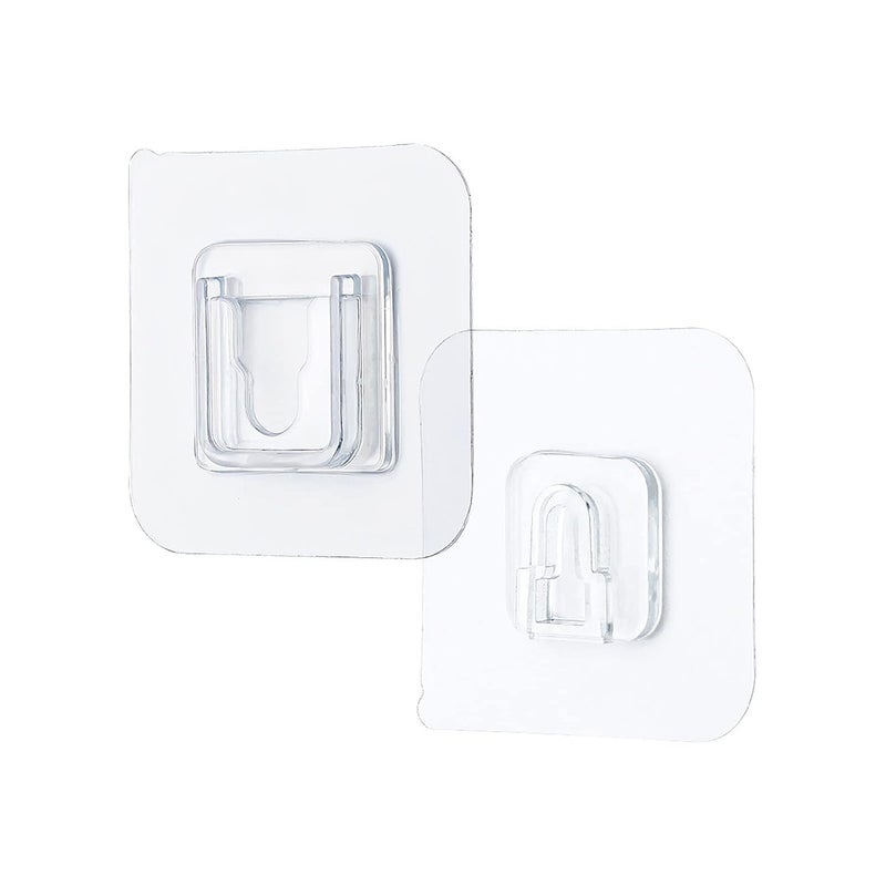 Double Sided Adhesive Wall Hooks for Hanging Strong Photo Frame Heavy Duty Wall Hooks for Multipurpose Bathroom Kitchen Office Wall Sticking Hooks Without Punching and Nails Waterproof Pack of 6  - Image 1