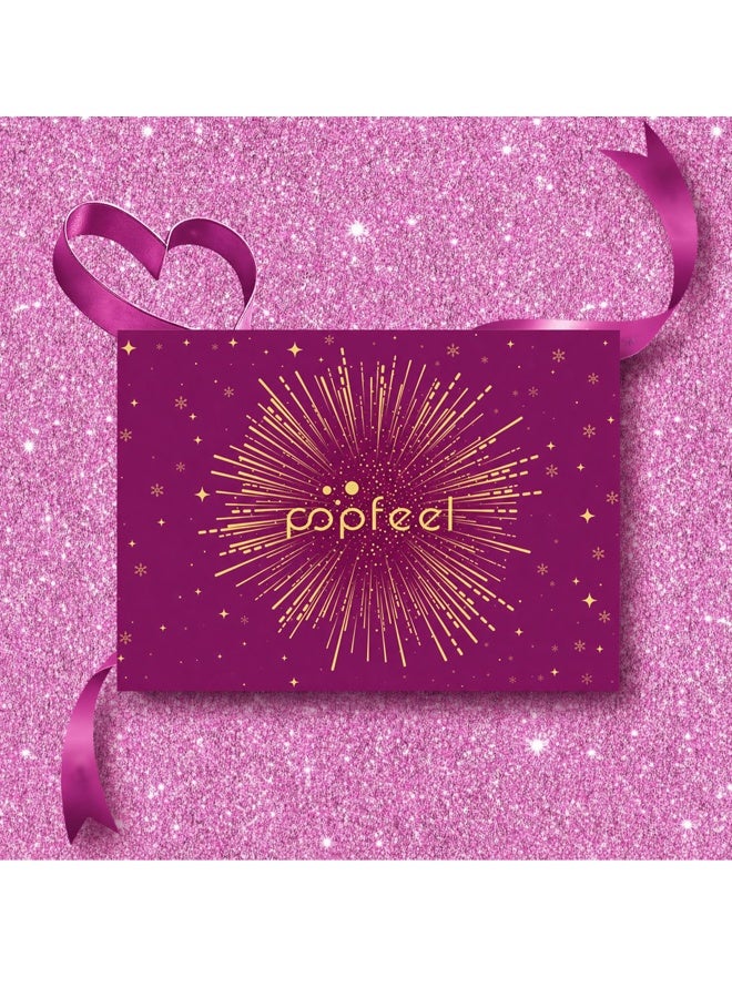popfeel Makeup Set, 23 Pcs All In One Full Makeup Kit for Women Teen Girls, 40 Colors Eyeshadow Palette with Lip Gloss, Lipstick, Lip Balm, Eyeliner, Eyebrow Pencil, Makeup Brushes & Portable Makeup Bag, Waterproof Long Lasting Full Face Cosmetic Gift Set - Image 5