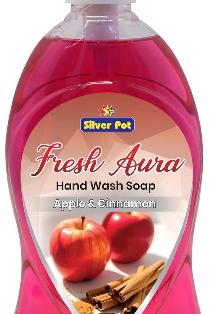 Silver Pot Fresh Apple Cinnamon Hand Wash - 400ml - Image 1