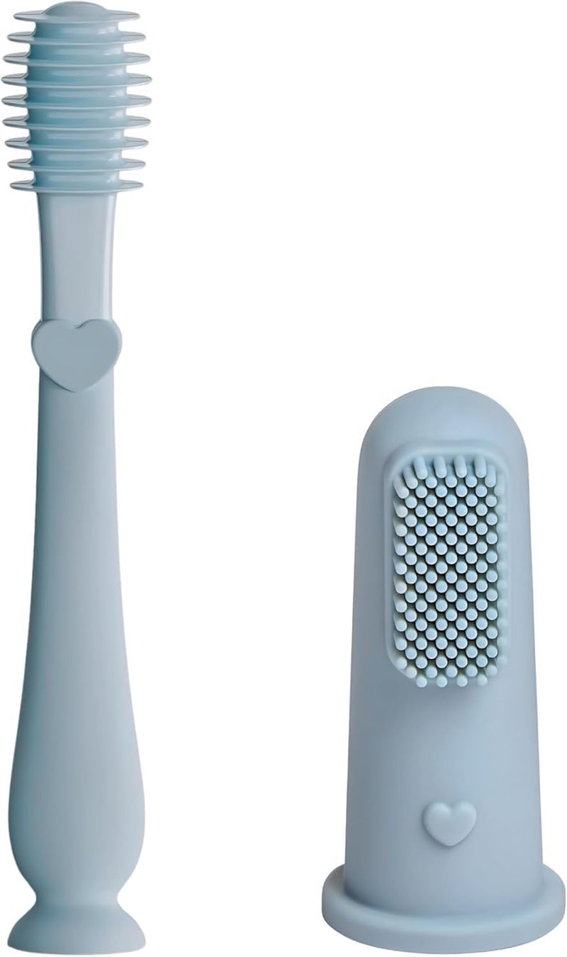 Fixily Silicone Baby Finger Manual Toothbrush, Great For Massaging & Cleaning Gums, Bpa-Free, Use Soft Brush For Kids & New Born Baby, Kids Finger Toothbrushes - Image 1