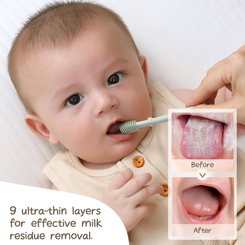 Fixily Silicone Baby Finger Manual Toothbrush, Great For Massaging & Cleaning Gums, Bpa-Free, Use Soft Brush For Kids & New Born Baby, Kids Finger Toothbrushes - Image 4