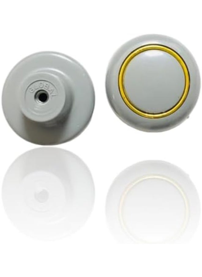 Biella ABS Furniture Pulls Knob - Mushroom Shaped Grey Cabinet Knobs Drawer Pulls for Home Office Kitchen Cupboard Wardrobe DIY (Pack of 2)  - Image 3