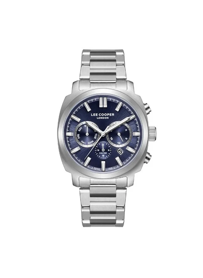 Lee Cooper Men's Multi Function Display Watch With Silver Metal Strap - LC08144.390