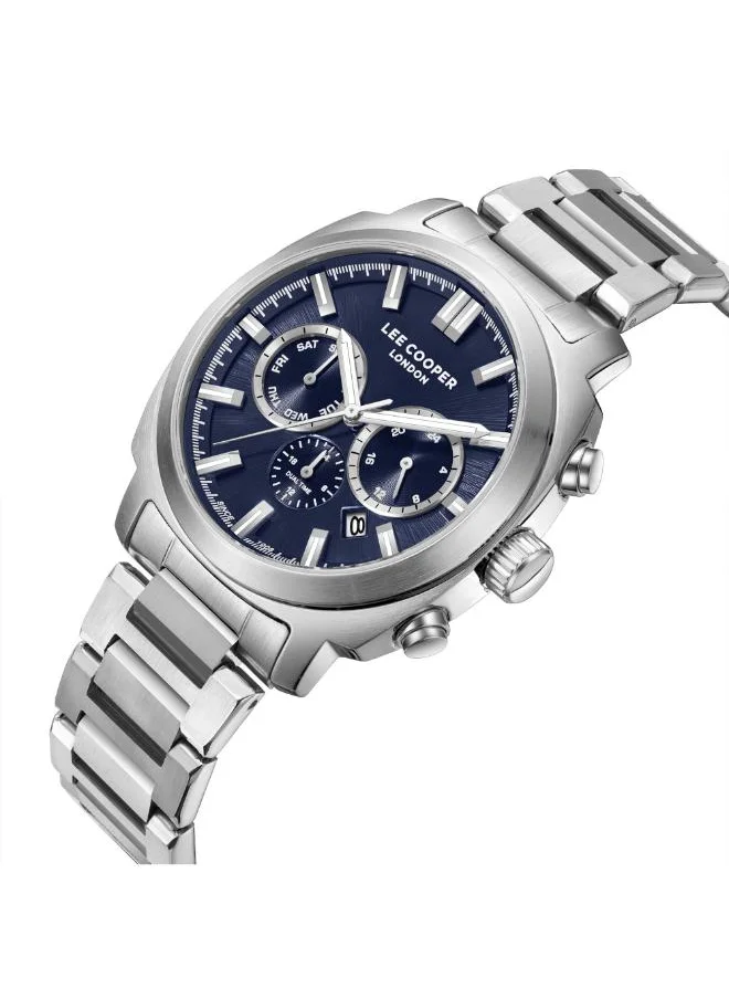 Lee Cooper Men's Multi Function Display Watch With Silver Metal Strap - LC08144.390