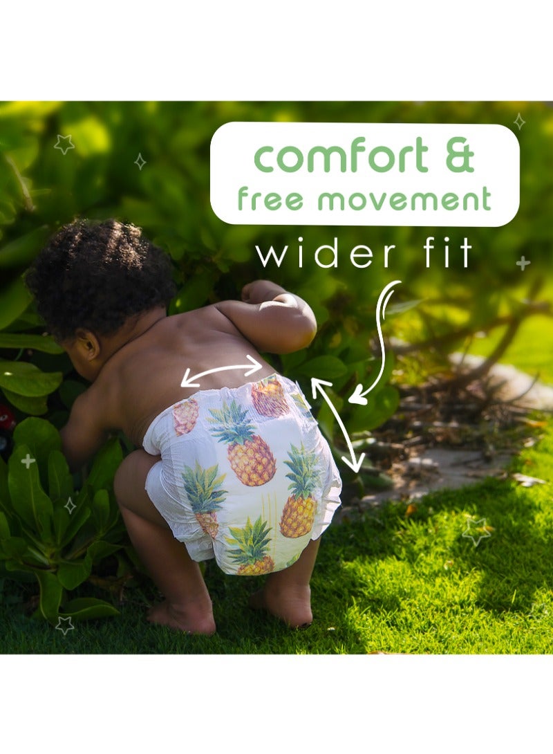 PureBorn Organic Diapers Size-4 7-12kg Single Pack Tropic Print 24 Diapers - Image 5