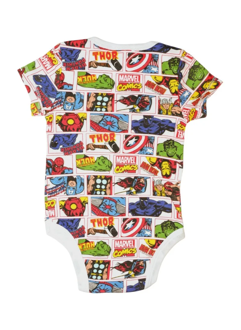 Bambimici Bambimici Car Print Onesie Short Sleeve