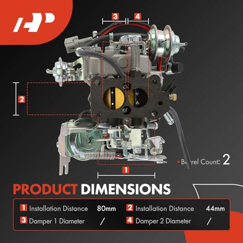 A-Premium 2 Barrel Carburetor Compatible with Toyota Corolla 1995-2001, Tercel 1990-1994, Replace# 2110011850, Electric Choke - Image 2